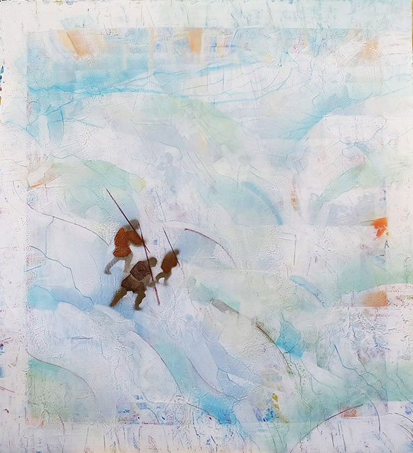 Chasseurs dans la neige