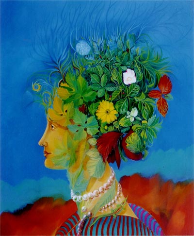 Jeune fille en fleurs